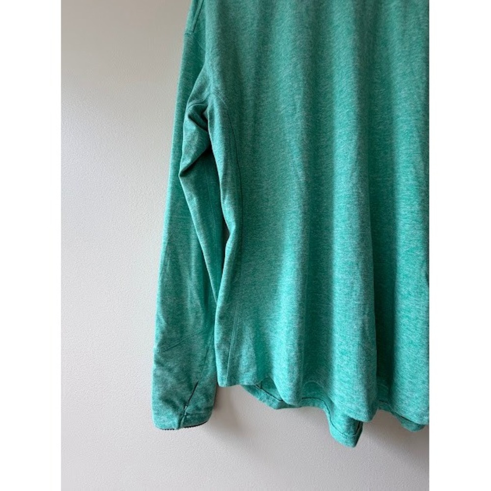 Active Avia Long Sleeve Women L Green Heathered Thumbhole Performance Top - Picture 5 of 5